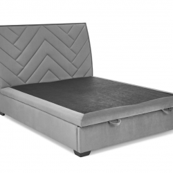 Кровать мякая с механизмом HALMAR CONTINENTAL_1 (пепельный) 160х200 см  