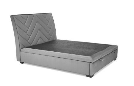 Кровать мякая с механизмом HALMAR CONTINENTAL_1 (пепельный) 160х200 см  