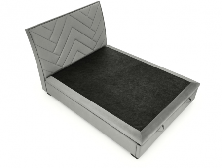 Кровать мякая с механизмом HALMAR CONTINENTAL_1 (пепельный) 160х200 см  