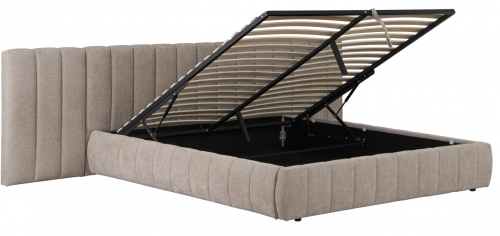 Кровать с подьемным механизмом CRV- Walluxe taupe 180*200  