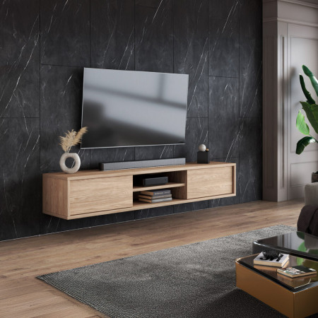 Тумба под телевизор навесная Helvetia FRIDA 24DOMT40 (дуб промасленный)