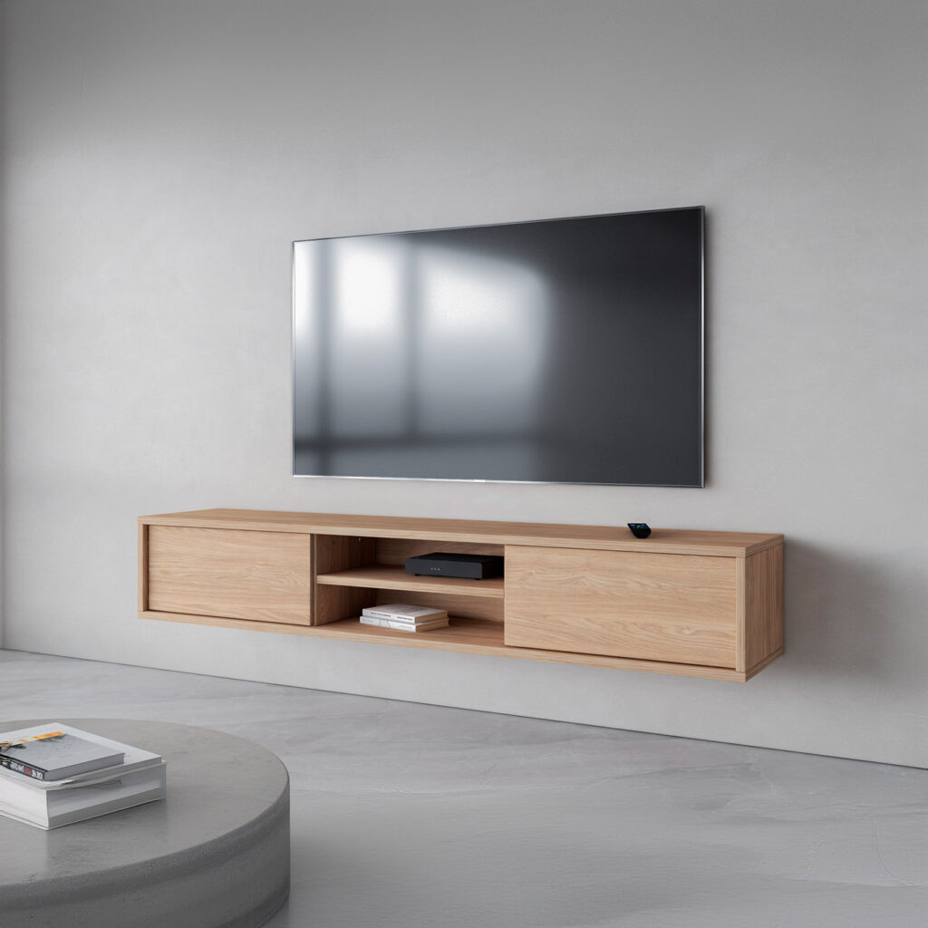 Тумба под телевизор навесная Helvetia FRIDA 24DOMT40 (дуб промасленный)