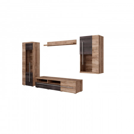 Стенка в гостиную Helvetia ROGER 226ZZH10 (сатиновый нуссбаум)