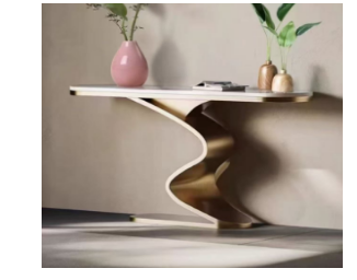 Консоль Elt- C-07 золото + мрамор, серебро + мрамор 