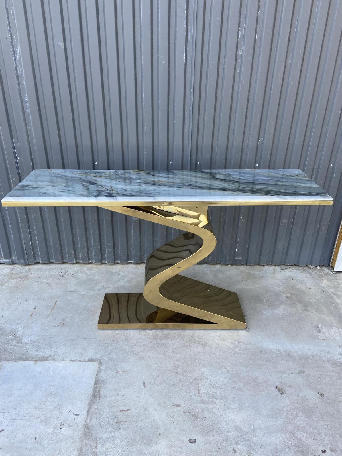 Консоль Elt- C-07 золото + мрамор, серебро + мрамор 