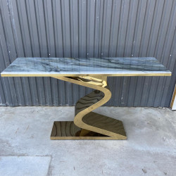 Консоль Elt- C-07 золото + мрамор, серебро + мрамор 