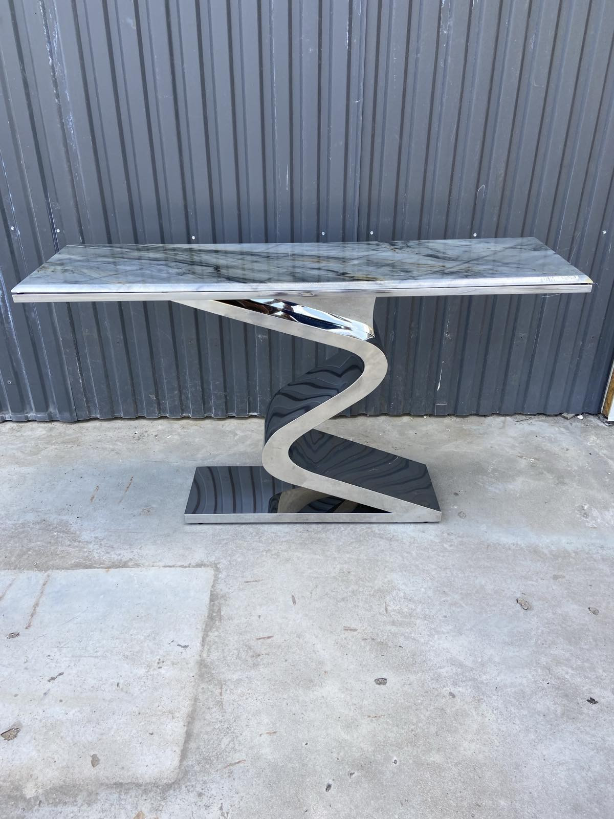 Консоль Elt- C-07 золото + мрамор, серебро + мрамор 