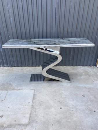 Консоль Elt- C-07 золото + мрамор, серебро + мрамор 