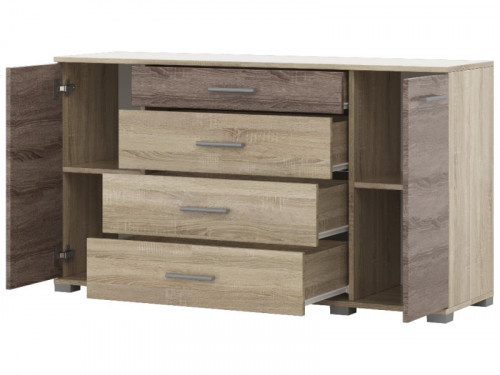 Спальня (модульная) EVR- Бриз-1 дуб Сонома + фасад трюфель