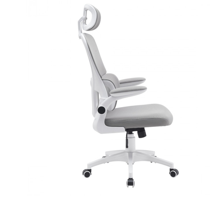 Компьютерное кресло поворотное INI- OWEN  серый/белый  