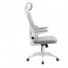 Компьютерное кресло поворотное INI- OWEN  серый/белый  