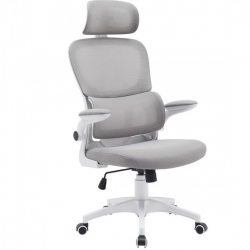 Компьютерное кресло поворотное INI- OWEN  серый/белый  