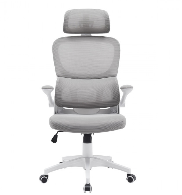 Компьютерное кресло поворотное INI- OWEN  серый/белый  