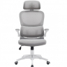 Компьютерное кресло поворотное INI- OWEN  серый/белый  