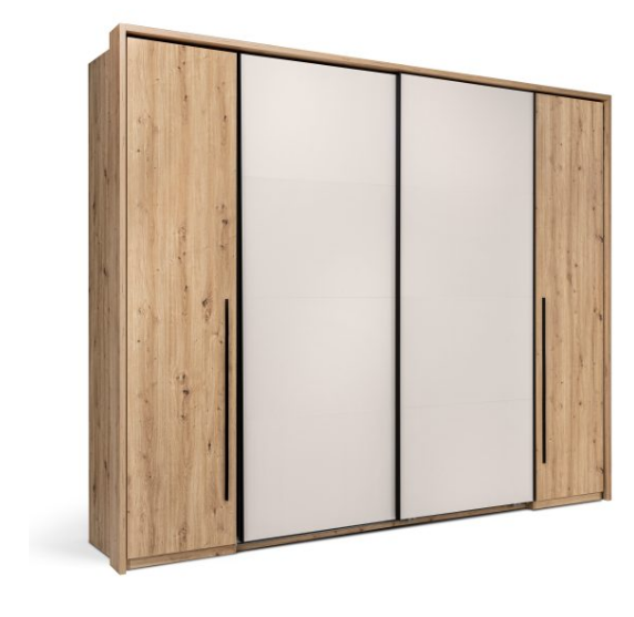 Шкаф - купе MRK- TEDDY 3,15х2,2 м Дуб Артизан/ Кашемир