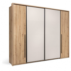 Шкаф - купе MRK- TEDDY 3,15х2,2 м Дуб Артизан/ Кашемир