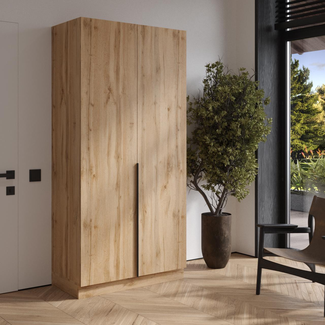 Шкаф на 2 двери и гладильное отделение ViA- Сити С-6