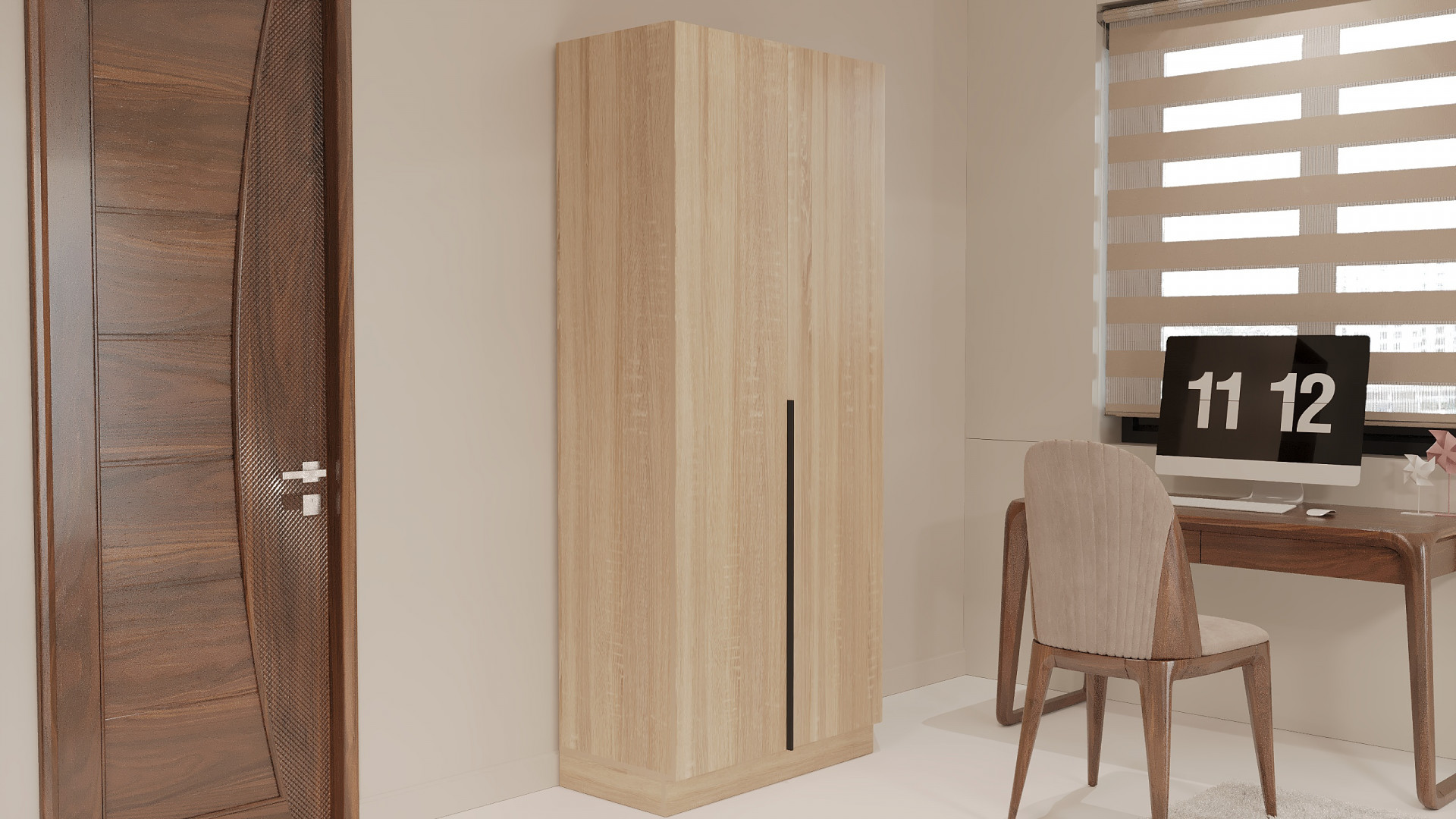 Шкаф на 2 двери и гладильное отделение ViA- Сити С-6