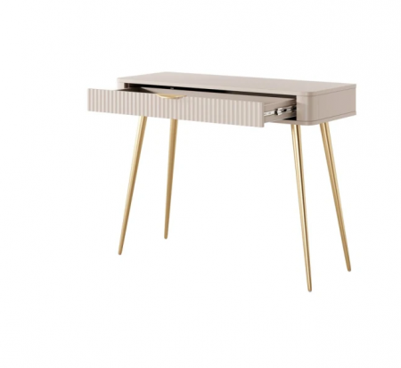 Туалетный столик Perfect Home- Ланте/Lante беж /золото 