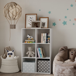 Стеллаж с полками на 6 секций 120х80х35 см KOD- СТ-6- детский