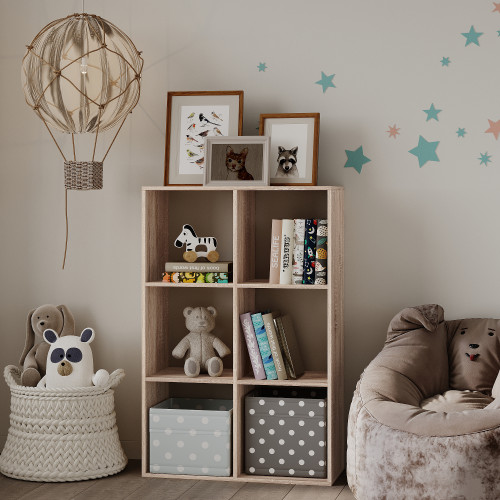 Стеллаж с полками на 6 секций 120х80х35 см KOD- СТ-6- детский