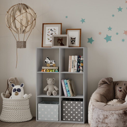 Стеллаж с полками на 6 секций 120х80х35 см KOD- СТ-6- детский