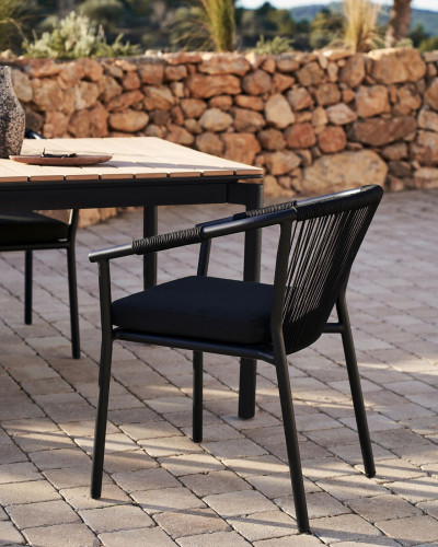 Стул садовый Kave Home XELIDA J0600034RR15 (черный)