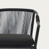 Стул садовый Kave Home XELIDA J0600034RR15 (черный)