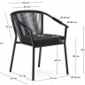 Стул садовый Kave Home XELIDA J0600034RR15 (черный)