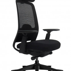 Крісло для оператора LUX- V3-BH BLACK ергономічне