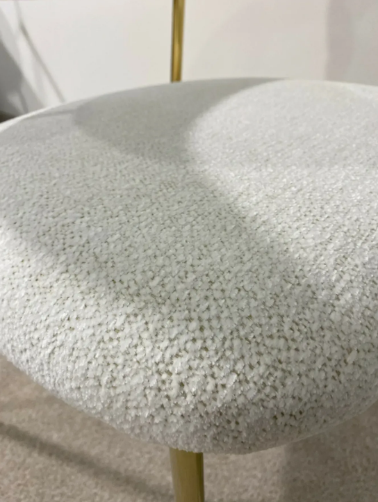 Обеденный стул модерн EXI- EVA Бежевый/Золото