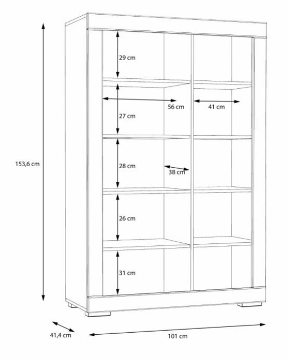 Шкаф PL- Forte SNOW SNWK521