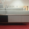 Тумба под ТВ с подсветкой  Perfect Home​ Вичи / Vici​ RTV180 3-дверная Орех/кашемир