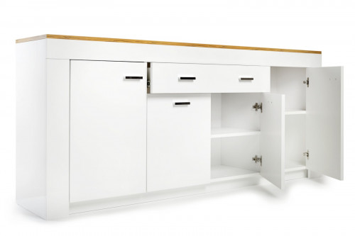 Комод EMB- Лемберг W1900 (White, Oak craft)
