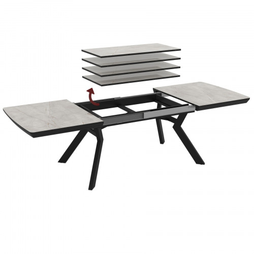 Стол раздвижной Avn- ROBAT 160-360x100 Lagina Glossy