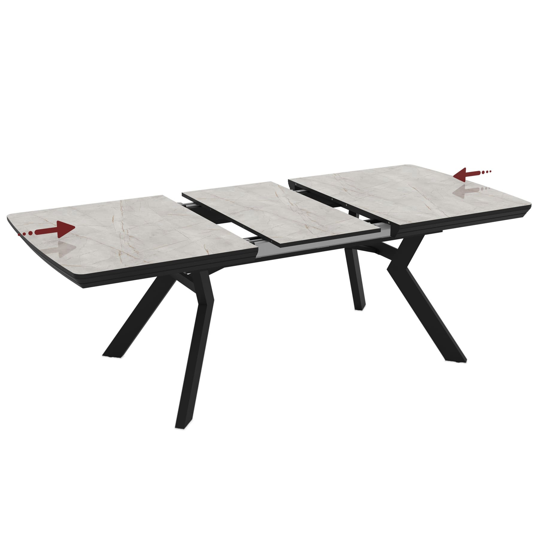 Стол раздвижной Avn- ROBAT 160-360x100 Lagina Glossy