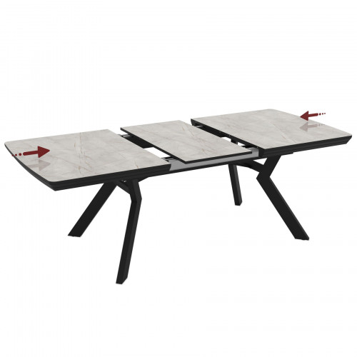 Стол раздвижной Avn- ROBAT 160-360x100 Lagina Glossy