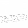 Кровать Forte ARKINA LBLL012 120 дуб артизан-белый