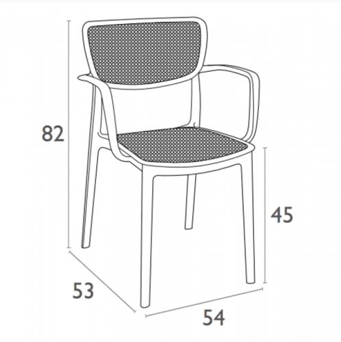 Стул уличный Siesta Loft (серый)