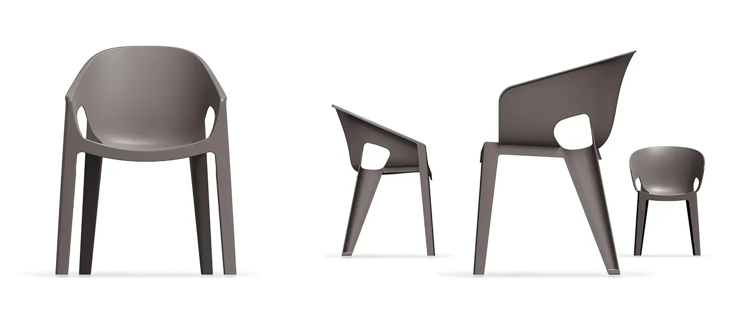 Кресло уличное обеденное VLL- FERNE Premo (кремовый, коричневый, мятный)