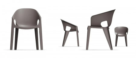 Кресло уличное обеденное VLL- FERNE Premo (кремовый, коричневый, мятный)