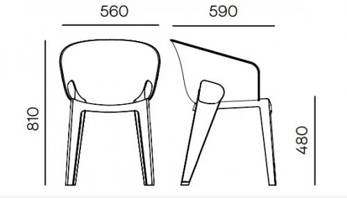 Кресло уличное обеденное VLL- FERNE Premo (кремовый, коричневый, мятный)