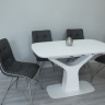 Стол обеденный модерн EVRO- Utah Т7083 белый сатин