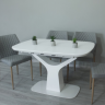 Стол обеденный модерн EVRO- Utah Т7083 белый сатин