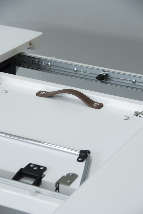 Стол обеденный модерн EVRO- Utah Т7083 белый сатин