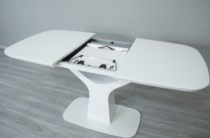 Стол обеденный модерн EVRO- Utah Т7083 белый сатин