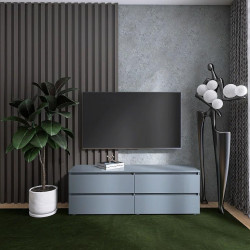 Тумба под телевизор EVR- Лайт ЛТВ-1400 графит