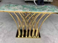 Консоль Elt- C-05 золото + мрамор, серебро + мрамор  