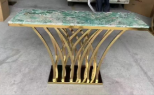 Консоль Elt- C-05 золото + мрамор, серебро + мрамор  