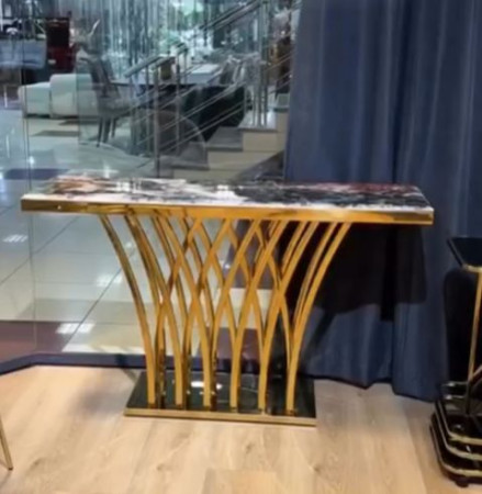 Консоль Elt- C-05 золото + мрамор, серебро + мрамор  